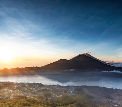 randonnée au mont Batur et Telaga Waja Rafting