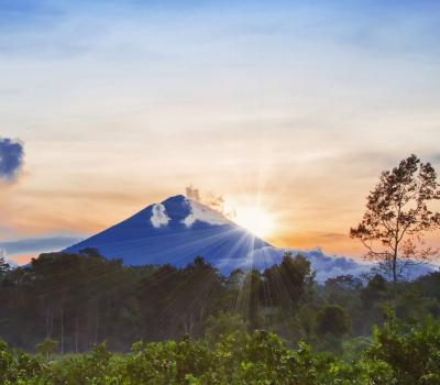 randonnée majestueuse des montagnes de bali (3142m) le soleil se lève, MONT AGUNG
