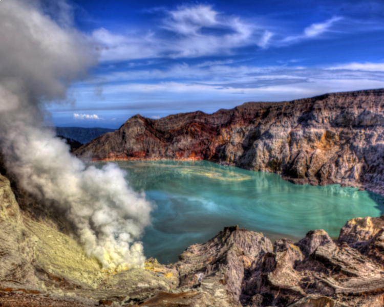 randonnée mont kawah ijen,java,banyuwangi depuis bali