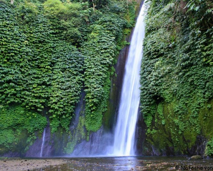 balade  à  pied a munduk et la source chaude de banjar