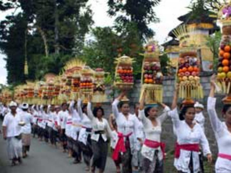 Rituels religieux hindous à Bali
